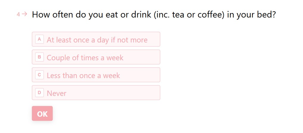 secretlinenstore clean sheets calculator screengrab